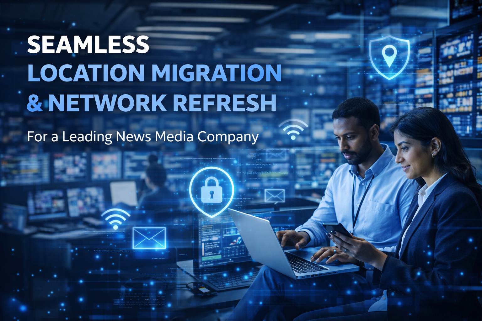 Seamless Location Migration & Network Refresh for a Leading News Media Company